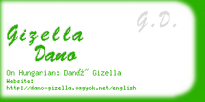 gizella dano business card